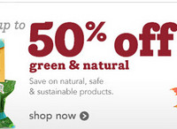促销活动：drugstore Green & Natural Products 频道