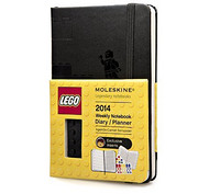 2014 Moleskine Lego Black Brick Pocket Hard 12 Month Weekly Diary/Moleskine