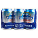 SUNTORY 三得利啤酒 清爽拉罐六连包330ml*6罐/组