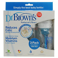 Dr Brown's 布朗博士 BL480 宽口婴儿奶瓶 八安士 三套装