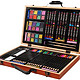 Darice  Deluxe Art Set 儿童绘画工具木盒套装 80件套