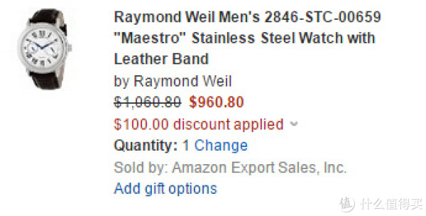 Raymond Weil 蕾蒙威 Maestro系列 2846-STC-00659 男款机械腕表