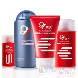 gf 高夫 净透控油保湿套装(洁面乳100g+爽肤水125ml+洗发露 200ml+润肤露中油 30ml)