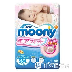 moony 纸尿裤 S84片 