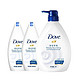 Dove 多芬 深层营润沐浴乳1000ml+多芬深层营润沐浴乳300ml*2