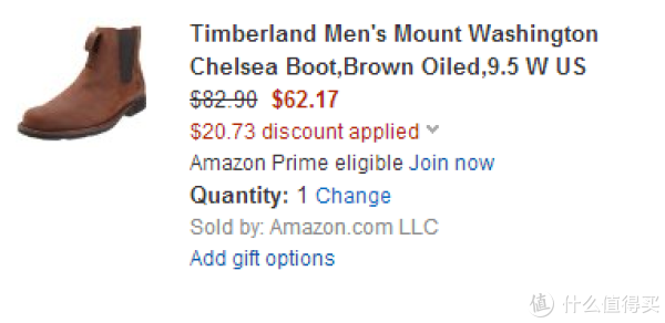Timberland 添柏岚 Mount Washington 男款真皮防水短靴