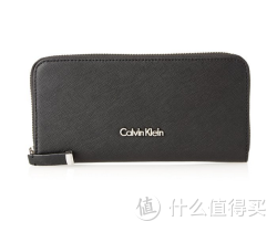 Calvin Klein Saffiano Leather Zip Wallet 女款长款钱包
