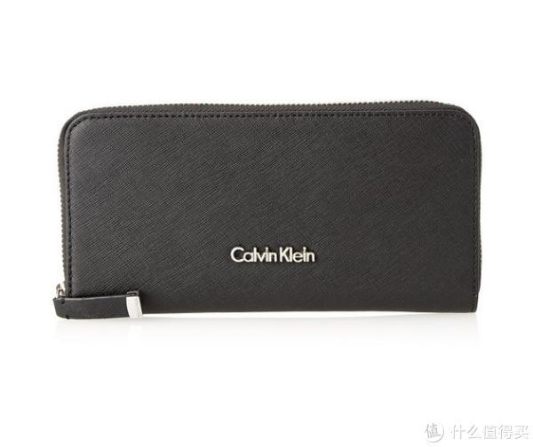 Calvin Klein Saffiano Leather Zip Wallet 女款长款钱包