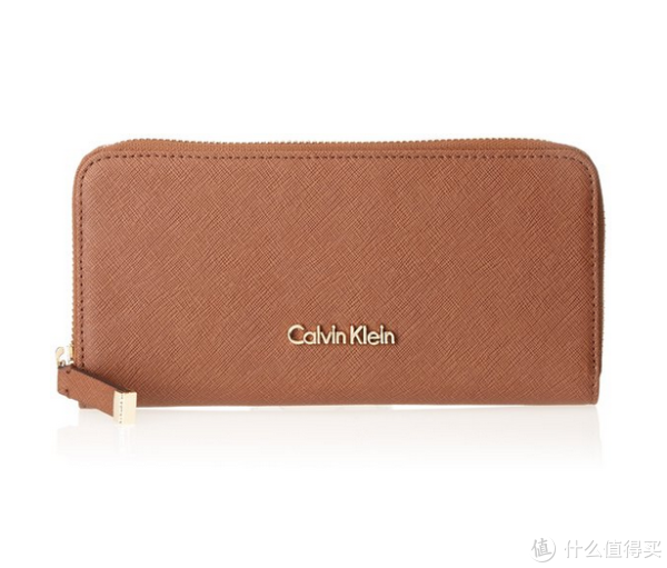 Calvin Klein Saffiano Leather Zip Wallet 女款长款钱包