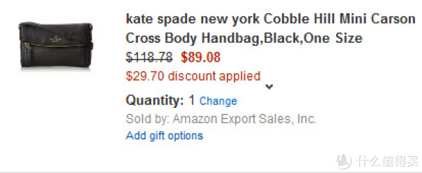 kate spade NEW YORK 凯特·丝蓓纽约 Cobble Hill Mini Carson 女款单肩包