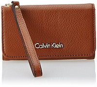 Calvin Klein  Monogram Cell Phone Case 女款真皮手机包 
