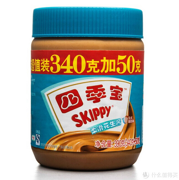 限移动端：SKIPPY 四季宝 柔滑花生酱 390g