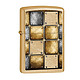 ZIPPO 芝宝 Riveted Squares Windproof Lighter, Gold Dust打火机