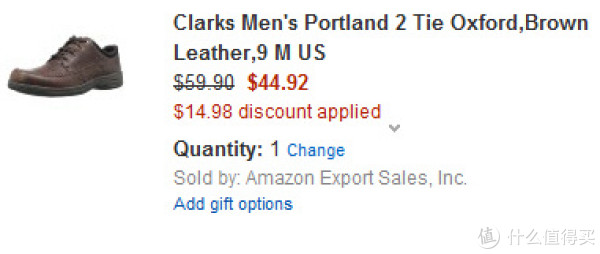 Clarks 其乐 Portland 2 Tie Oxford 男士休闲皮鞋