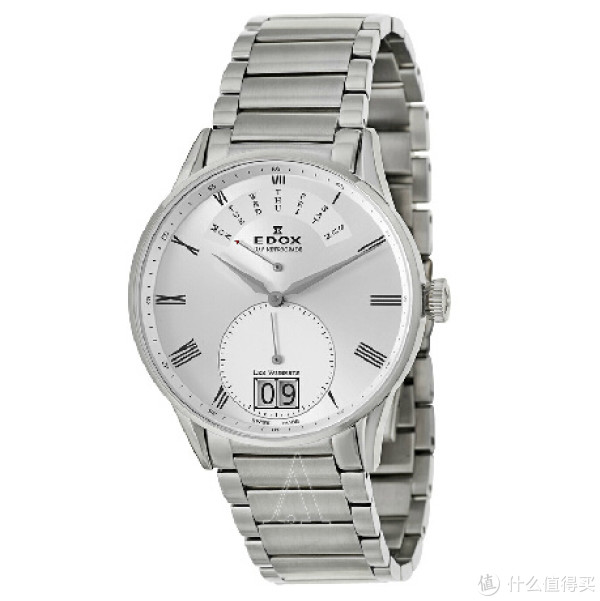 EDOX 依度 Les Vauberts系列 Day Retrograde 34006-3A-AR 男款计时腕表