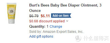 促销活动：美国亚马逊 Burt's Bees 小蜜蜂 Baby Bee系列产品