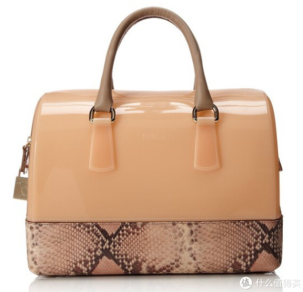 FURLA 芙拉 Candy 糖果系列 Bauletto Top 蟒蛇纹果冻包
