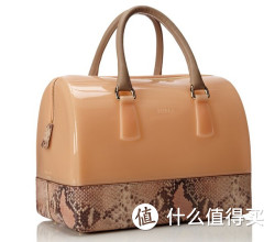 FURLA 芙拉 Candy 糖果系列 Bauletto Top 蟒蛇纹果冻包