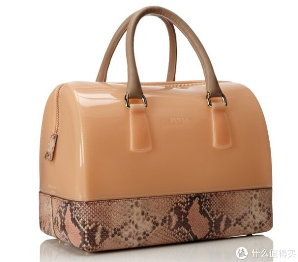 FURLA 芙拉 Candy 糖果系列 Bauletto Top 蟒蛇纹果冻包