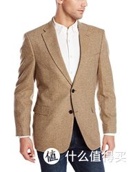 大码福利：TOMMY HILFIGER Medium Tan Herringbone 男款羊毛混纺西装