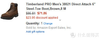 Timberland 添柏岚PRO 65016 6英寸钢头工装靴