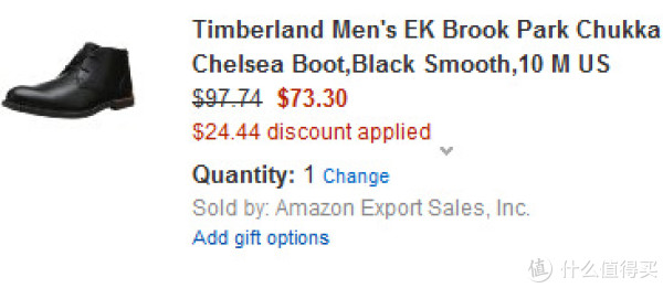 Timberland 添柏岚 EK Brook Park Chukka 男靴