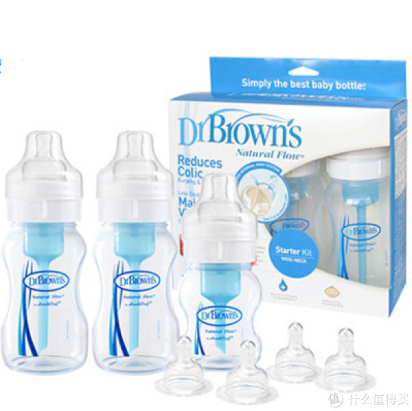 Dr Brown's 布朗博士 BL432 初生婴儿 防胀气宽口奶瓶套装