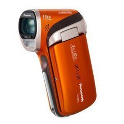 限华东：Panasonic 松下 HX-WA2GK 数码摄像机 橙色（防水，1080P 60i/30p，光变）