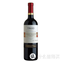 Concha y Toro 干露 三重奏赤霞珠/品丽珠/西拉珍藏干红葡萄酒 2012 750ml