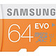 Samsung 64GB EVO Class 10 Micro SDXC up to 48MB/s with Adapter (MB-MP64DA/AM)