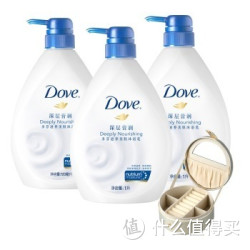 Dove 多芬 沐浴乳 深层滋润王牌套装(深层营润1L*2+深层营润720ml+花型首饰盒)