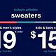 促销活动：GAP美国官网 精选男女 毛衣、针织衫