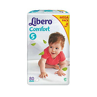 Libero 丽贝乐 婴儿纸尿裤5号超大包装 (L) 80片
