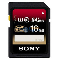 SONY 索尼 UHS-1 SDHC高速存储卡 Class10 16GB（读94MB/s、写45MB/s）