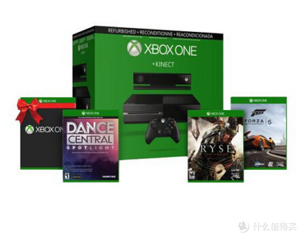 官翻版:Microsoft 微软 XBOX ONE 次时代主机 Kinect套装 送4个游戏