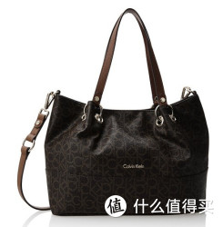 Calvin Klein Monogram East West Travel Tote 女士真皮挎包
