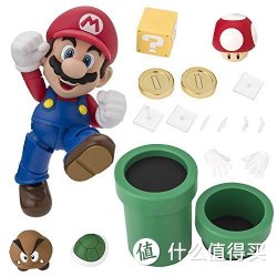 BANDAI 万代 S.H.F HMO-S1308 马里奥套装A (马里奥+配件包A) 动漫玩具 