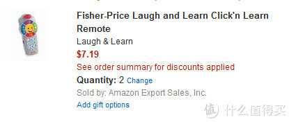 凑单品：Fisher-Price 费雪 Laugh and Learn Click'n Learn 儿童音乐发光学习遥感器*2个