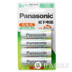 Panasonic 松下  HHR-3MRC/4B 电池 EVOLTA 5号2000mAh镍氢充电电池 4节装