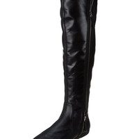 Nine West 玖熙 Tomoko 女士真皮高筒靴