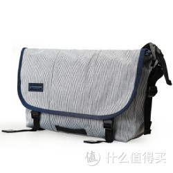 TIMBUK2 天霸 锦纶电脑包 13寸经典款信使包 白色条纹/蓝色 TKB116-2-7723