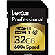 Lexar 雷克沙 Professional 600x LSD32GCRBNA600 SDXC UHS-I 存储卡 32GB