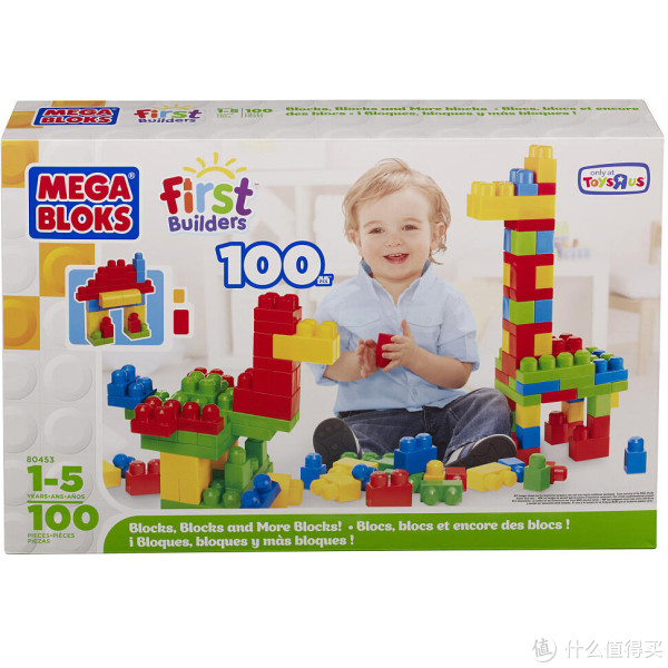 凑单品:MEGA BLOKS 美高 First Builders 100pcs 积木拼插玩具