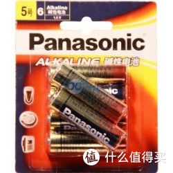 Panasonic 松下 LR6BCH/6B 电池 5号AA高性能持久碱性电池 6节装
