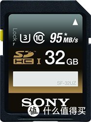 SONY 索尼 SF32UZ 32G SD card，读95MB/S 写90MB/S