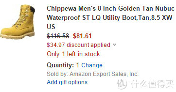CHIPPEWA Golden Tan Waterproof ST LQ 男款8寸工装靴