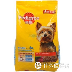 移动端：Pedigree 宝路 中小型犬成犬粮牛肉 500g