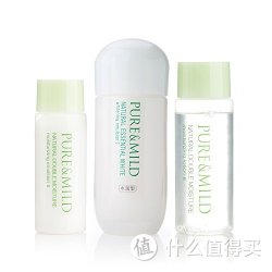 PURE &amp; MILD 泊美 植物芯 润白凝亮 美白套装（美白乳液120ml+化妆水II+保湿乳液II）+凑单品