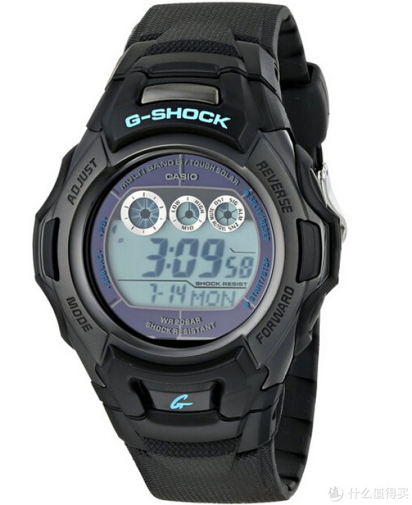Casio 卡西欧 GWM500BA-1CR G-Shock 太阳能电波腕表(6局)