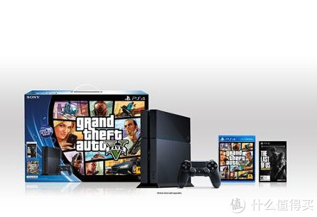 SONY 索尼 PlayStation 4 PS4 游戏机捆绑套装（GTA5+The Last of Us）